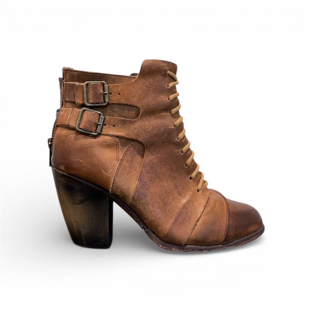 FREEBIRD Malry Leather Ankle Booties Brown – Size 8 – EUC - Picture 2 of 9